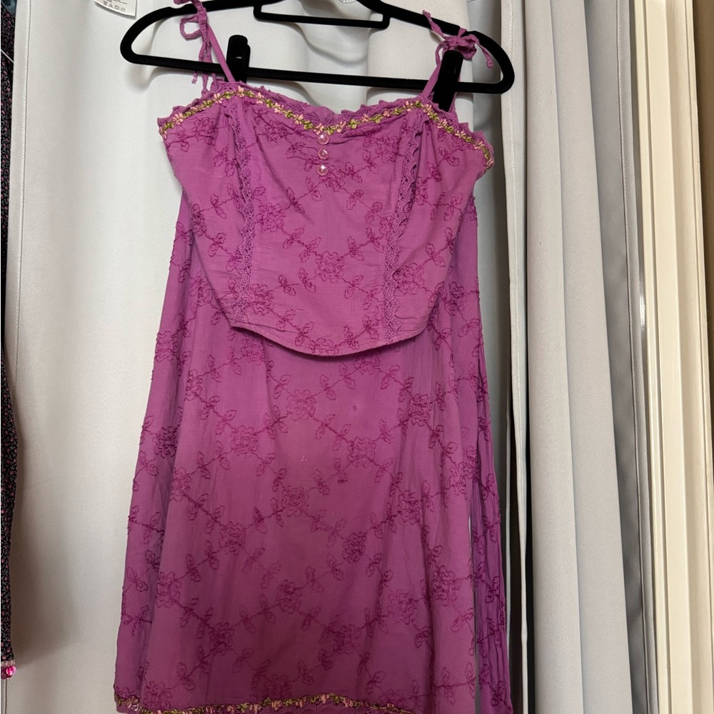 VTG Betsey Johnson Floral Lined Set